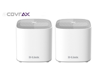 D-Link Covr Whole Home COVR-X1862 - Wi-Fi-system (2 rutere) - inntil 420 kvm - maske - GigE - 802.11a/b/g/n/ac/ax - Dobbeltbånd