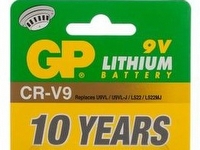 GP Batteries Lithium CR-9V, Single-use battery, 9V, Lithium, 9 V, 1 stykker, Svart