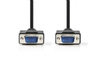 Nedis CCGP59000BK50, 5 m, VGA (D-Sub), VGA (D-Sub), Hankjønn, Hankjønn, Svart