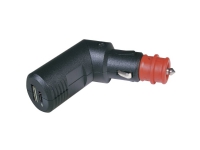 ProCar Winkelbarer Doppel USB-C/A Ladestecker 12 V/5V 12 V 3.6 A Sikkerhedsuniversalstik