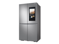 Samsung Family Hub RF65A977FSR - Kjøleskap/fryser - side-ved-side med vannautomat - Wi-Fi - bredde: 91.2 cm - dybde: 72.3 cm - høyde: 182.5 cm - 637 liter - Klasse F - rustfritt stål