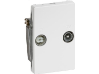 LK FUGA Antenneudtag TV/R sløjfedåse type TD263E, Class A+, 112 modul, hvid