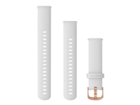 Garmin Quick Release Band - Klokkestropp for smart armbåndsur - 110 - 195 mm - hvit, rosa gull maskinutstyr - for Legacy Hero Series Captain Marvel Venu 2S vívoactive 4S vívomove 3S