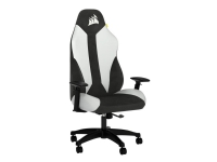 CORSAIR TC70 Remix - Stol - armlener - tipping - roterende - nylon, polyuretanskum, PU-belagt lær, treramme, mykt stoff - hvit