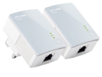 TP-Link TL-PA411KIT AV500 Nano Powerline Adapter Starter Kit - Strømlinjeadaptersett - HomePlug AV (HPAV) - veggpluggbar (en pakke 2)