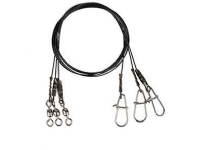 SG Black7 Trace 20cm 0.35mm 7kg Swivel/Needle Snap 3pcs
