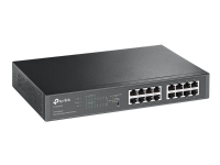 TP-Link TL-SG1016PE - Switch - smart - 8 x 10/100/1000 (PoE+) + 8 x 10/100/1000 - stasjonær, rackmonterbar - PoE+ (110 W)