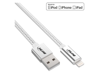 InLine 31411A, Sølv, USB A, Lightning, 1 m, Hankjønn, Hankjønn