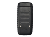 Ruggear RG160 - 3G smarttelefon - dobbelt-SIM - RAM 512 MB / 4 GB - microSD slot - 240 x 320 piksler - rear camera 2 MP - svart