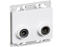 LK OPUS 66 Antenneudtag TV/R sløjfedåse, type TD312E, Class A+, 1 modul, hvid