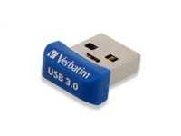 Verbatim Store 'n' Stay NANO - USB-flashstasjon - 64 GB - USB 3.0 - blå