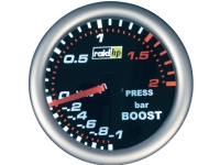 raid hp 660243 Bil indbygningsinstrument Turbotryk-visning måleområde -1 - 2 bar NightFlight Hvid, Rød 52 mm