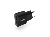 Hama 00183227, Innendørs, USB, 5 V, 2,4 A, Sort