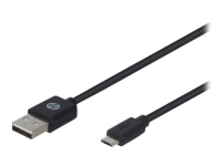 HP - USB-kabel - USB (hann) til Micro-USB type B (hann) - USB 2.0 - 2.5 A - 3 m - Europa