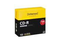 Intenso - 10 x CD-R - 700 MB (80 min) 52x - blekkstråleskrivbar overflate - smalt cover