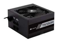 CORSAIR TX-M Series TX550M - Strømforsyning (intern) - ATX12V 2.4/ EPS12V 2.92 - 80 PLUS Gold - AC 100-240 V - 550 watt - aktiv PFC - Europa