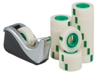 Borddisp. C60 +16rl tape 19mmx33m silver