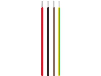 Varmebestandig ledning, silikone 1x0,75mm² SIAF sort 500V ring, kabeldiameter 2,4mm - (100 meter)