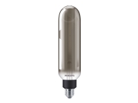 Philips - LED-lyspære - form: T65 - E27 - 6.5 W (ekvivalent 25 W) - klasse A - kjølilg hvitt lys - 4000 K - røkfarget
