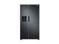 Samsung RS67A8811B1 - Kjøleskap/fryser - side-ved-side med vannautomat, isdispenser - bredde: 91.2 cm - dybde: 71.6 cm - høyde: 178 cm - 634 liter - Klasse E - svart