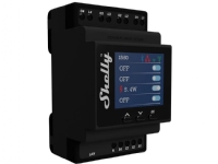 Shelly 4Pro PM Shelly DIN-skinnerelæ Bluetooth, Wi-Fi