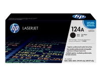 HP 124A - Svart - original - LaserJet - tonerpatron (Q6000A) - for Color LaserJet 1600, 2600n, 2605, 2605dn, 2605dtn, CM1015 MFP, CM1017 MFP