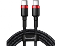 USB Baseus cable USB-C Baseus Cafule cable, QC 3.0, PD 2.0, 100W, 5A, 2m (red-black)