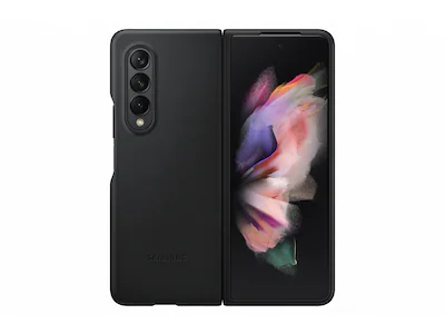 Galaxy Fold3 Leather Deksel (sort)