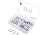 TRU COMPONENTS T1903C022 Kabelsko-sortiment 0.75 mm², 1 mm², 1.50 mm², 2.50 mm² Uisoleret Sølv 300 stk