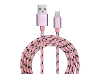 Garbot C-05-10190, Rosa, USB A, Lightning, 1 m, Hankjønn, Hankjønn