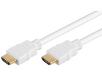 Goobay HDMI A/HDMI A, 0.5 m, 0,5 m, HDMI Type A (Standard), HDMI Type A (Standard), 3D, Audio Return Channel (ARC), Hvit