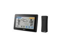 Hama Touch, Sort, Inne hygrometer, Inne Termometer, Utendørs Fuktighetsmåler, Utendørs Barometer, 20 - 95%, 20 - 95%, -10 - 50 °C, -40 - 60 °C