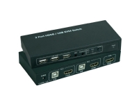 SpeaKa Professional 2 porte KVM-omskifter HDMI USB 1920 x 1080 Pixel, 3840 x 2160 Pixel