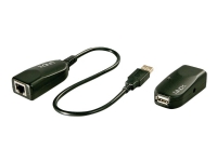 LINDY USB 2.0 CAT5 Extender (Transmitter and Receiver units) - USB-utvider - USB, USB 2.0 - opp til 50 m