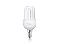Philips Genie Pinneformet sparepære, 8 W, E14, Stang, 10000 timer, 425 lm, Varm hvit