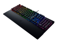Razer BlackWidow V3 - Tastatur - med digitalhjul - bakgrunnsbelyst - USB - QWERTY - USA - tastsvitsj: Razer Green - svart