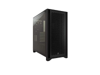 CORSAIR 4000D AIRFLOW - Tower - ATX - sidepanel med vindu (herdet glass) - ingen strømforsyning (ATX) - svart - USB/lyd