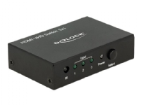 Delock HDMI UHD Switch 3 x HDMI in > 1 x HDMI out 4K - Video/audio switch - 3 x HDMI - stasjonær