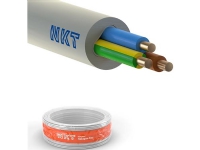 NKT Installationskabel, halogenfri 3G1,5 mm² NOIKLX90 lysegrå 300/500V, ring, udvendig dimension max. 9,5 mm - (100 meter)