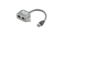 Goobay CAT T-Adapter 2x ISDN, 0,15 m, RJ-45, 2 x RJ-45