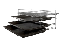 Bosch Serie | 4 HLN39A050U - Komfyr - frittstående - bredde: 60 cm - dybde: 60 cm - høyde: 90 cm - med selvrens - rustfritt stål