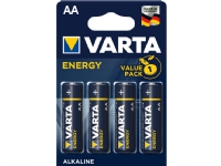 Varta Energy AA, Engangsbatteri, AA, Alkalinsk, 1,5 V, 4 stykker, 50,5 mm