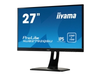 iiyama ProLite XUB2792QSU-B1 - LED-skjerm - 27 - 2560 x 1440 @ 70 Hz - AH-IPS - 350 cd/m² - 1000:1 - 5 ms - HDMI, DVI, DisplayPort - høyttalere - svart
