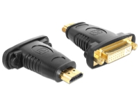 Delock Adapter HDMI male > DVI 24+5 pin female - Video adapter - DVI-I hunn til HDMI hann