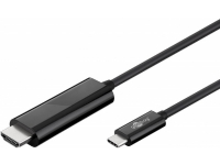 Goobay 77528, 1,8 m, USB Type-C, HDMI, Hankjønn, Hankjønn, USB