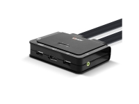 Lindy 42346, 3840 x 2160 piksler, 4K Ultra HD, Sort