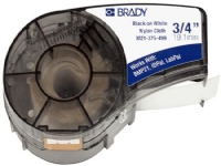 Brady M21-750-595-WT, Svart, Hvit, Selvklebende skriveretikett, Vinyl, Trermisk overføring, Akryl, Permanent