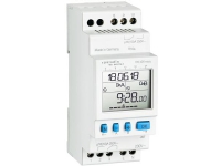 Kontaktur Digital, Din-skinne (2 modul 35 mm bred), Ugeur, 2 Kanals, Programmebar med NFC med appen (Save'n Carry)