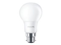 Philips CorePro - LED-lyspære - form: A60 - mattslipt finish - B22 - 5.5 W (ekvivalent 40 W) - klasse F - varmt hvitt lys - 2700 K
