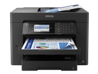 Epson WorkForce WF-7840DTWF - Multifunksjonsskriver - farge - ink-jet - A3 (297 x 420 mm) (original) - A3 (medie) - opp til 25 spm (trykking) - 550 ark - 33.6 kbps - USB 2.0, LAN, Wi-Fi(n), USB-vert